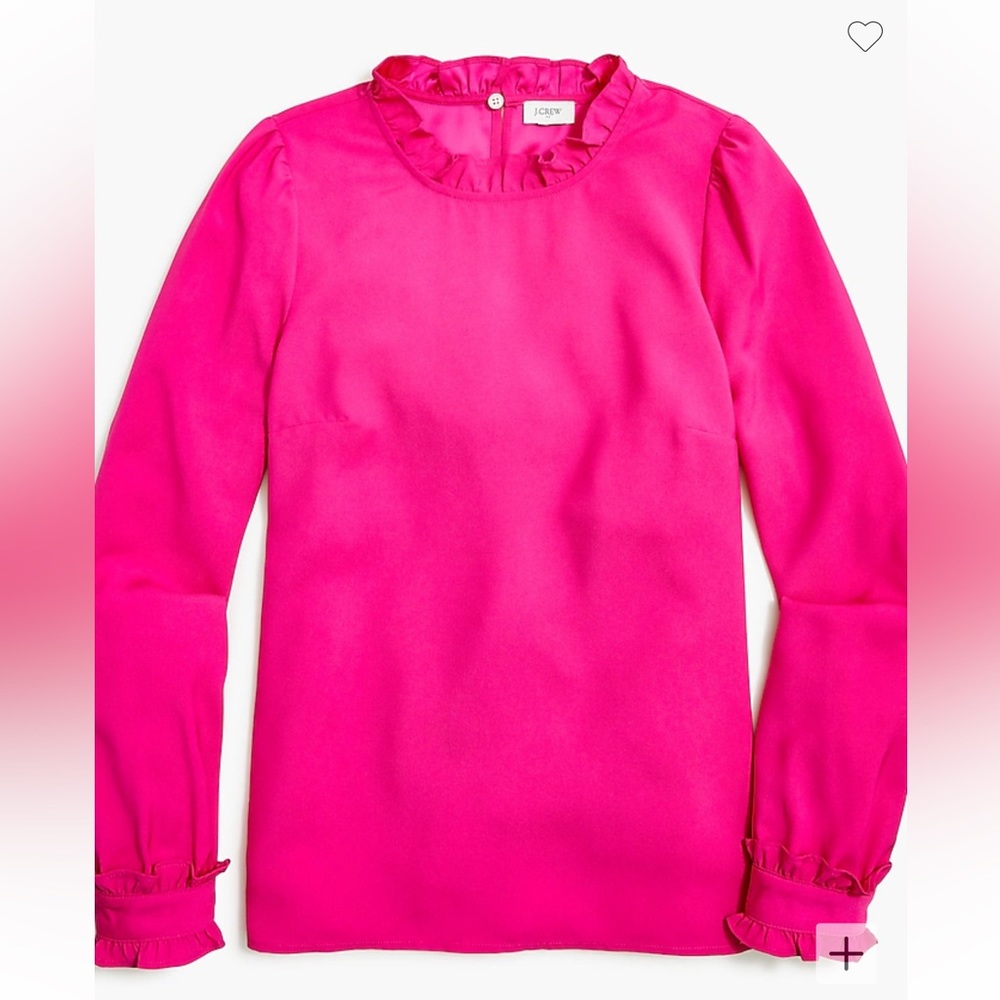 NWT J Crew Factory Ruffleneck top
